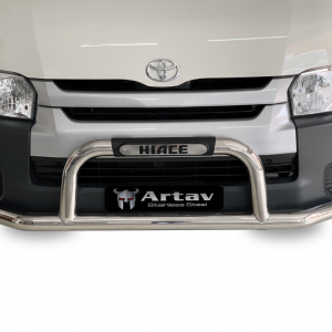 Toyota Quantum Hi Ace Front Styling Bar with Branded Injection Mould (76mm) Stainless
