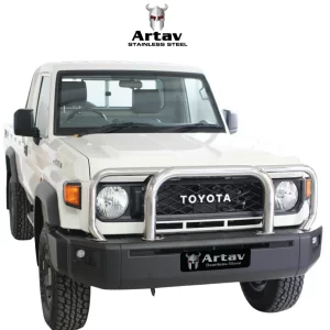 New Toyota Landcruiser 70 Series Grill Guard Stainless 2024>