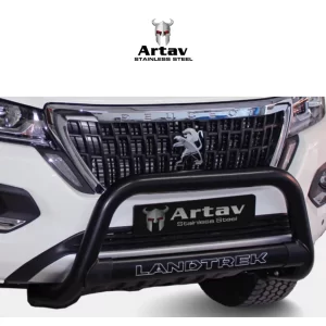 Peugeot Landtrek Black Stainless Steel Nudge Bar 2021>