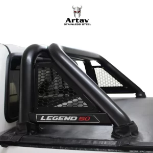 Toyota Hilux Legend 50 Black Stainless Steel Honeycomb Sports Bar 2016>